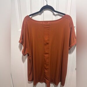 Cato Women's Short Sleeve Top in Rust